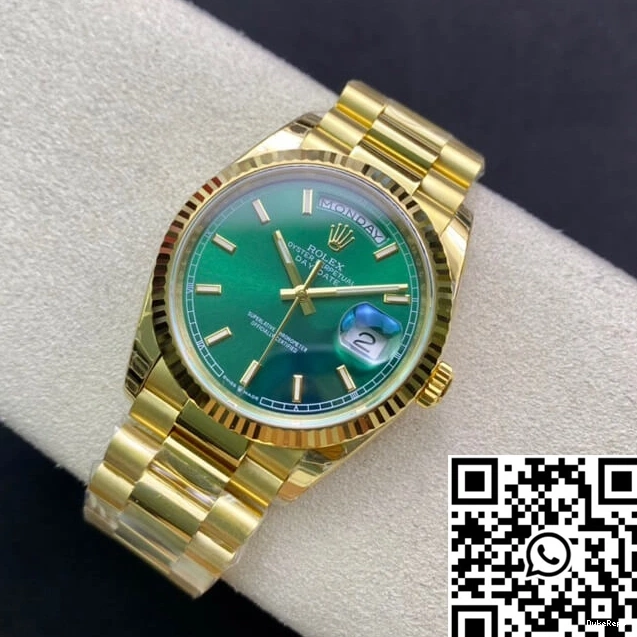Green Rolex EW Day Date Dial 118238 Factory 0523